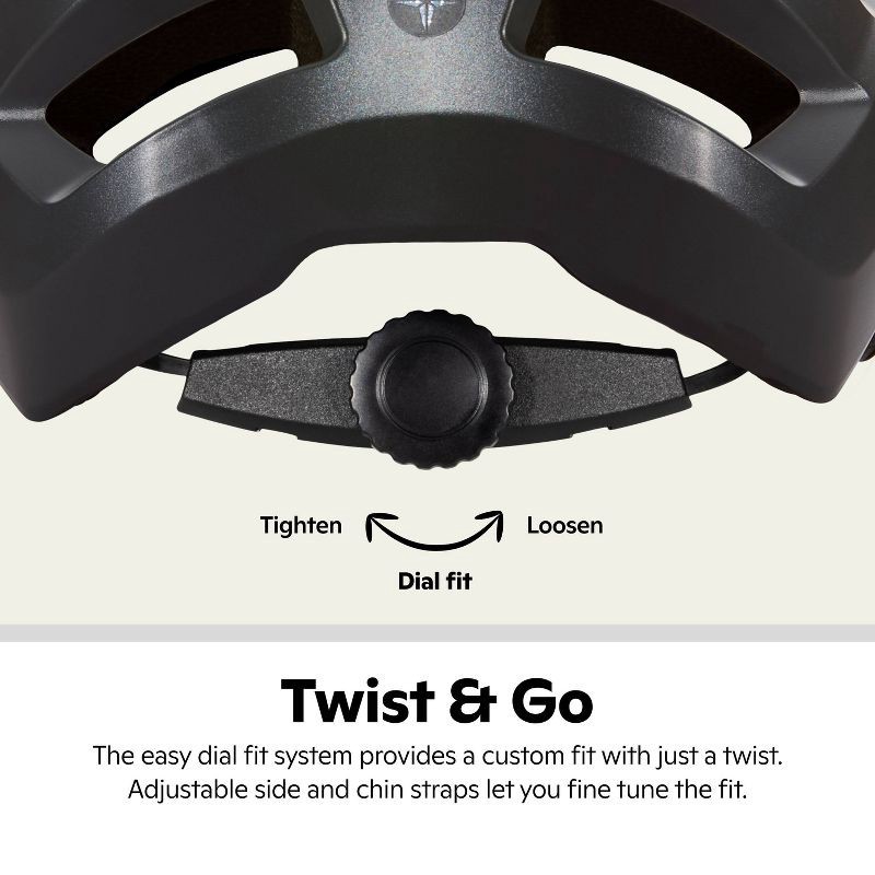 slide 10 of 13, Schwinn Excursion Mountain Bike Helmet - Slate, 1 ct