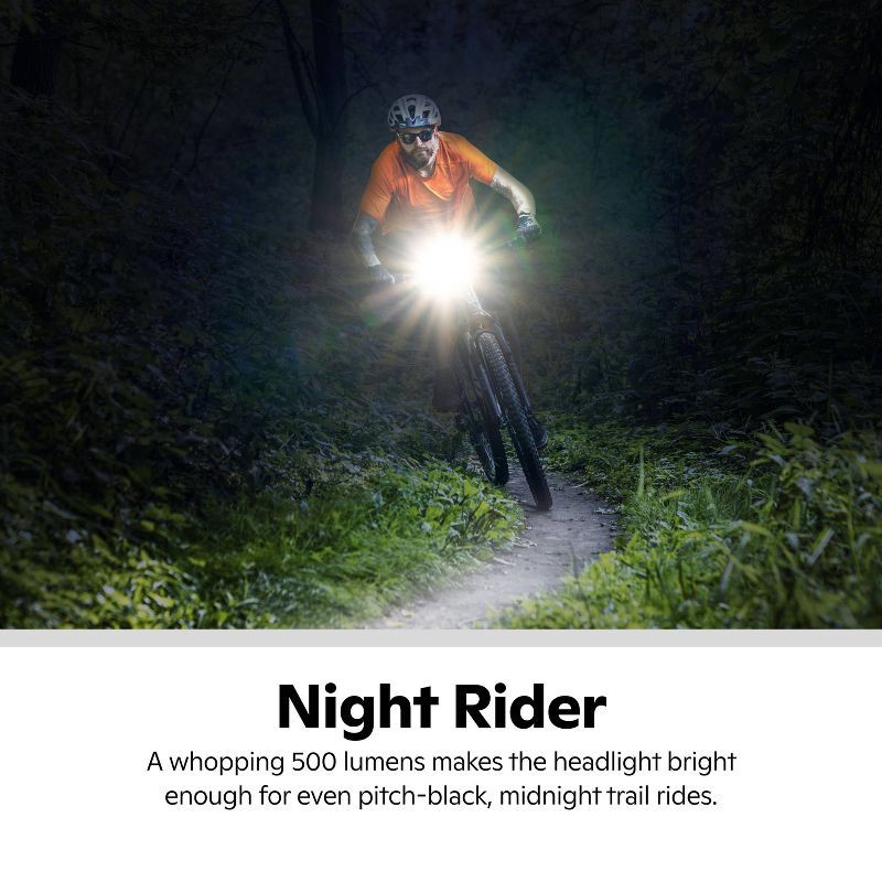 slide 6 of 10, Schwinn 500 Lumen Light Set Bike Accessory Mount - Black, 1 ct