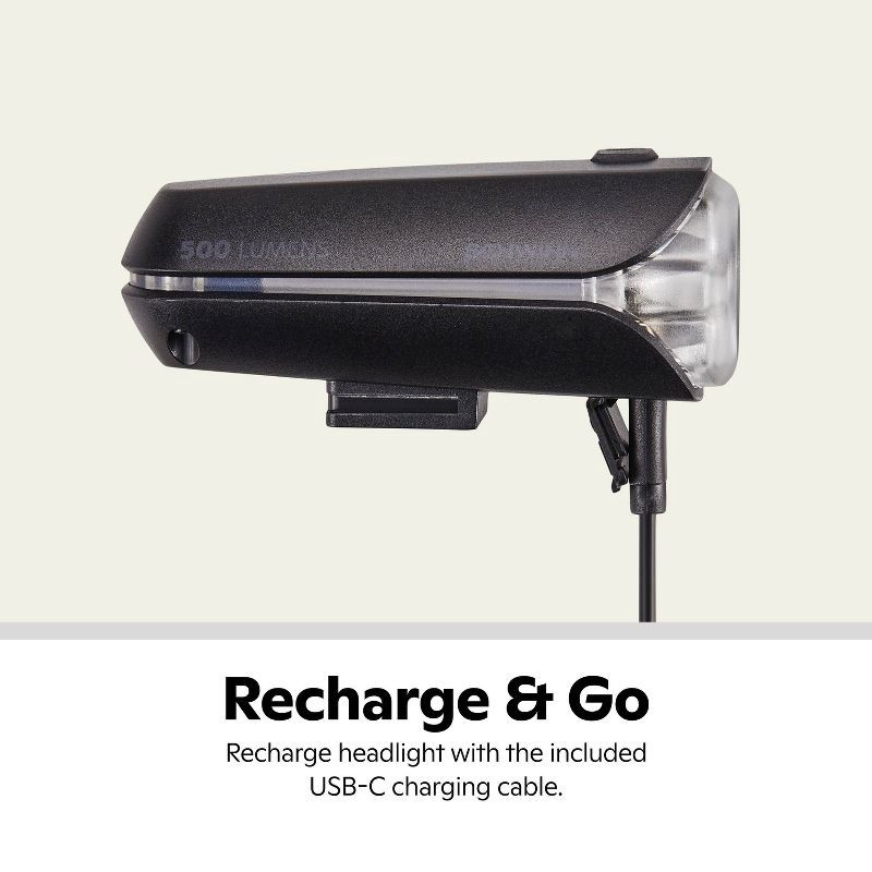 slide 9 of 10, Schwinn 500 Lumen Light Set Bike Accessory Mount - Black, 1 ct