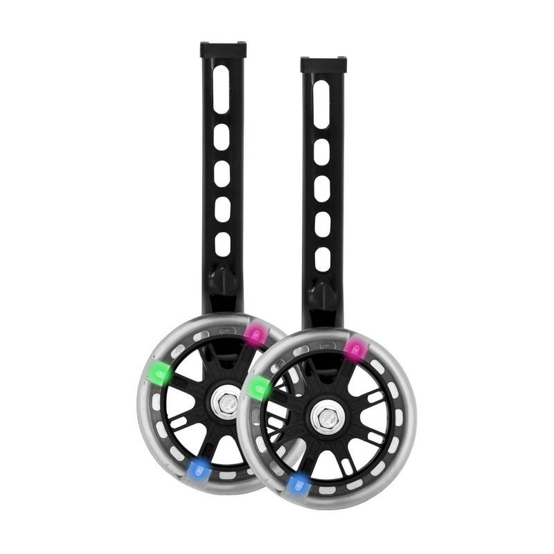 slide 3 of 5, Raskullz Balance Buddy Light Up LED Bike Training Wheels, 1 ct