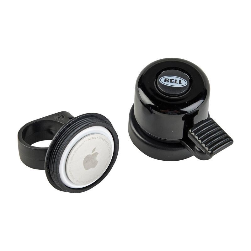 slide 2 of 4, Bell Dinger 100 Bike Bell with AirTag Storage - Black, 1 ct