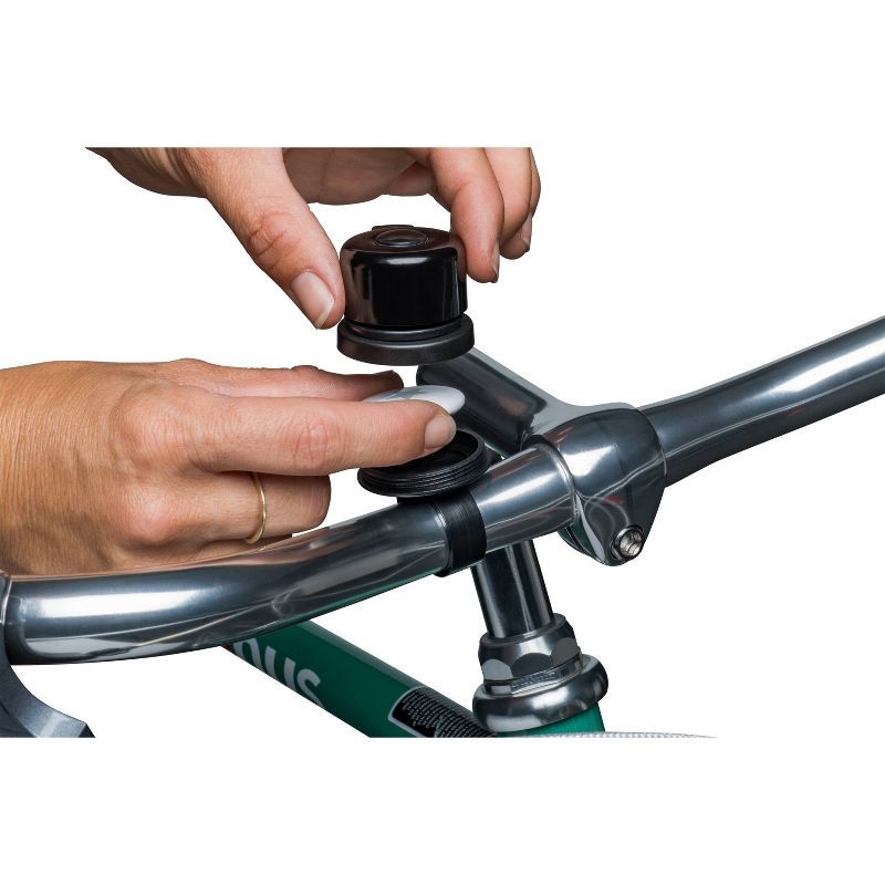 slide 3 of 4, Bell Dinger 100 Bike Bell with AirTag Storage - Black, 1 ct