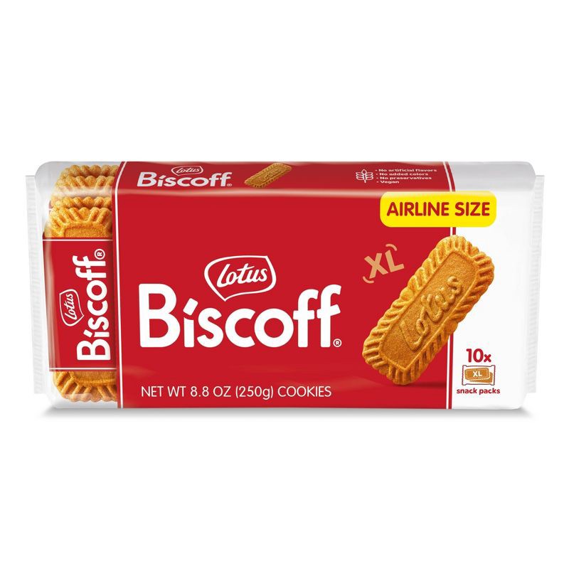 slide 1 of 5, Biscoff Airline Size XL Cookies Snack Packs - 8.8oz/10ct, 8.8 oz, 10 ct