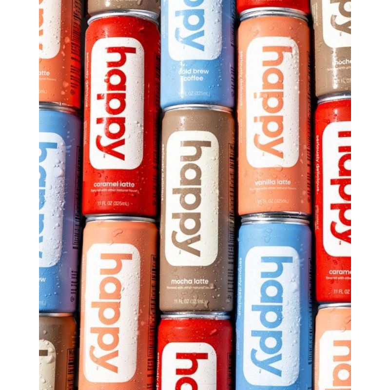 slide 4 of 5, Happy Vanilla Latte - 11 fl oz Can, 11 fl oz