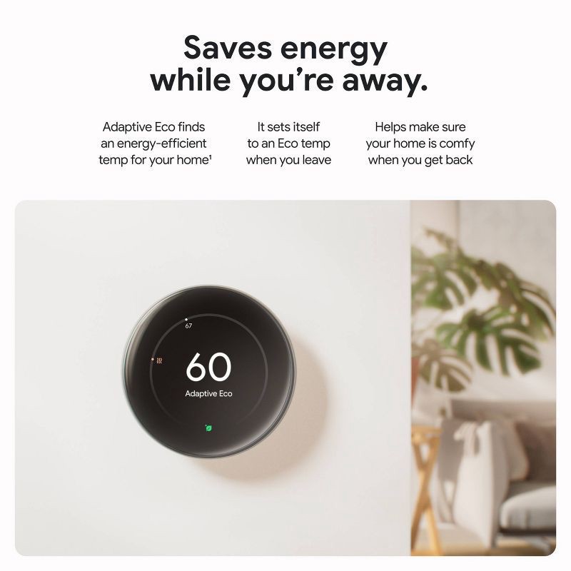 slide 2 of 11, Google Nest Learning Thermostat (4th Gen) with Nest Temperature Sensor (2nd Gen) - Silver: Wi-Fi, Energy Star Certified, 1 ct