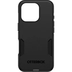 OtterBox iPhone 16 Pro Commuter Series Case with MagSafe - Black: Solid Plastic Protection