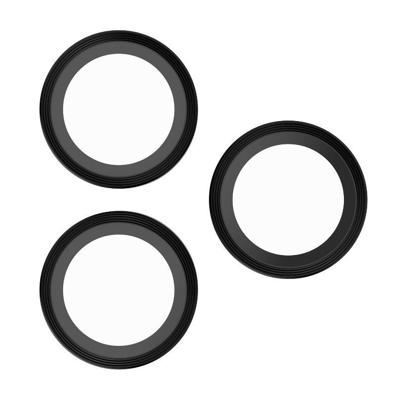 slide 1 of 4, Case-Mate Apple iPhone 16 Pro/iPhone 16 Pro Max Aluminum Ring Lens Protector - Black, 1 ct