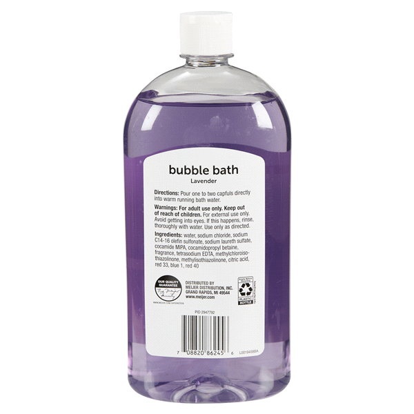 slide 5 of 5, Meijer Bubble Bath, Lavender, 32 oz