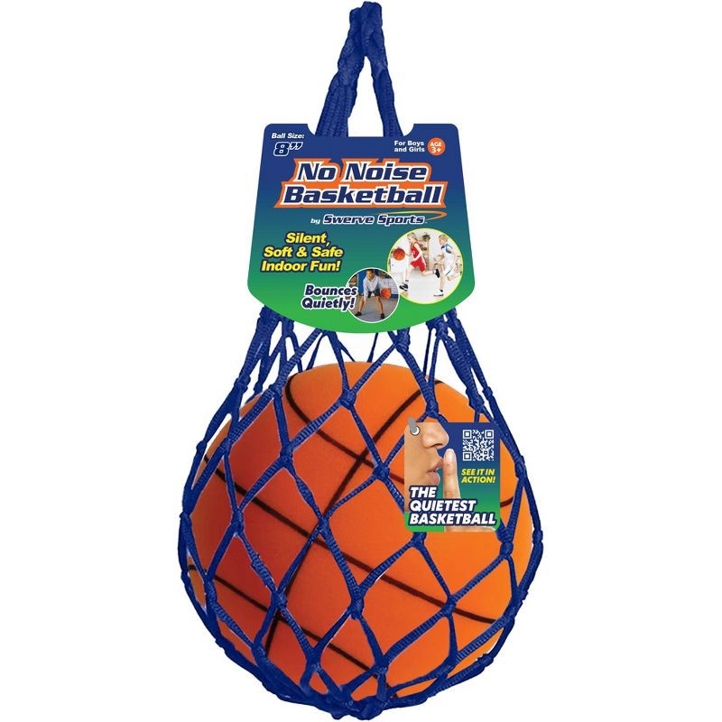 slide 2 of 6, Swerve Sports Ball 8'' Silent Basketball: Shell, Sport Use Basketball, 1 ct