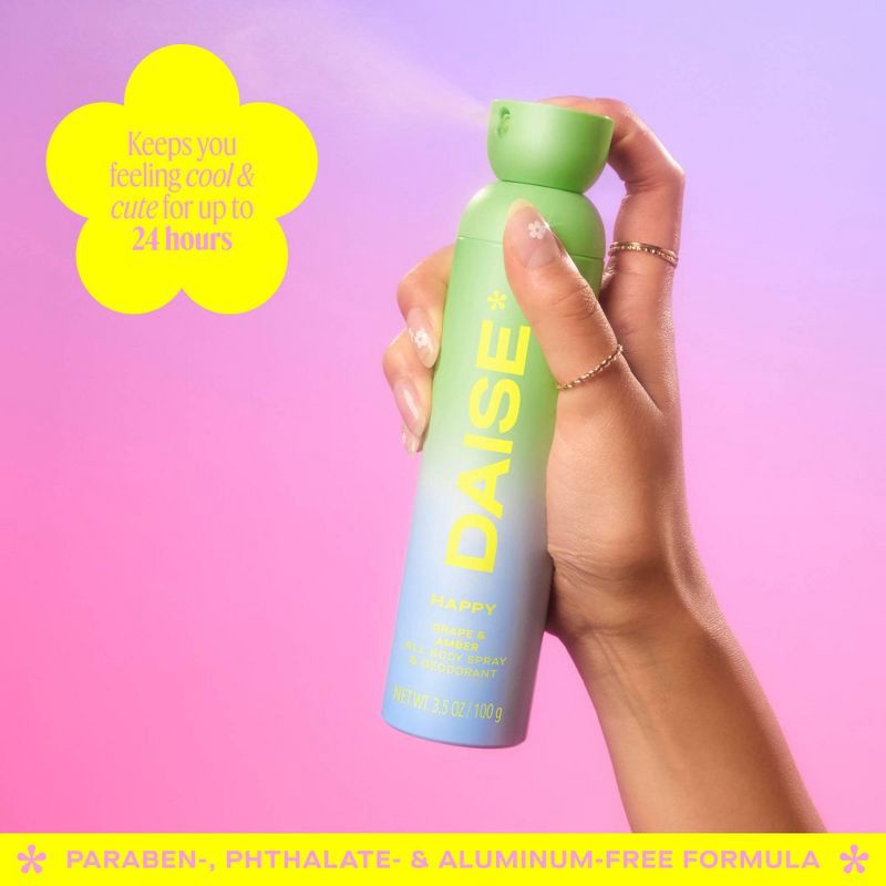 slide 2 of 10, DAISE Happy Full Body Deodorant Spray - 3.5oz, 3.5 oz
