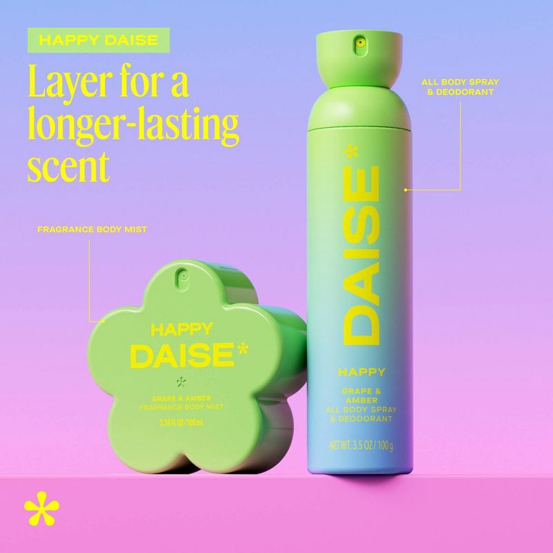 slide 6 of 10, DAISE Happy Full Body Deodorant Spray - 3.5oz, 3.5 oz