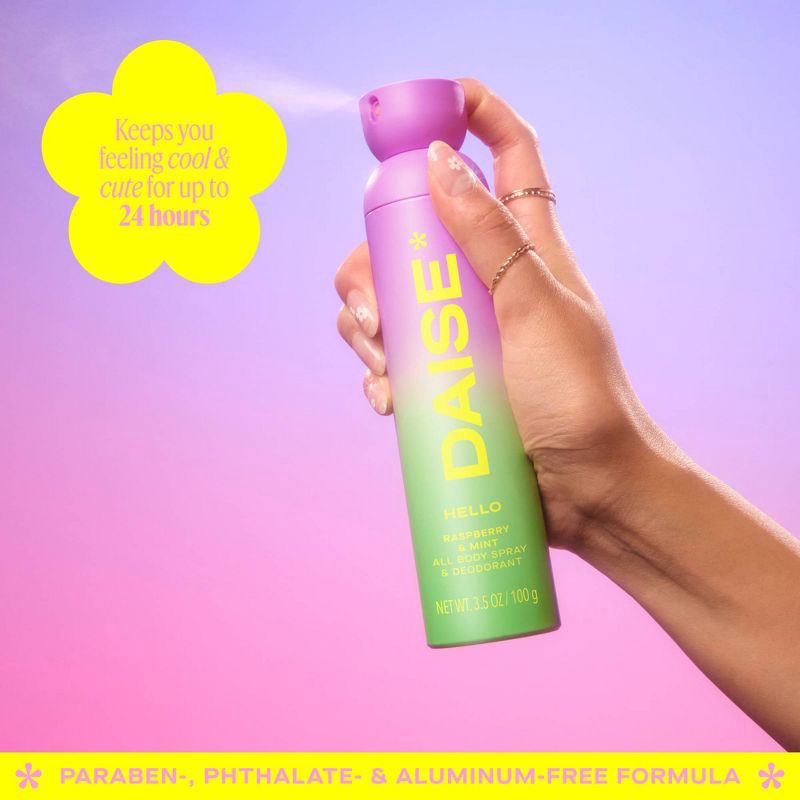 slide 2 of 10, DAISE Hello Full Body Deodorant Spray - 3.5oz, 3.5 oz