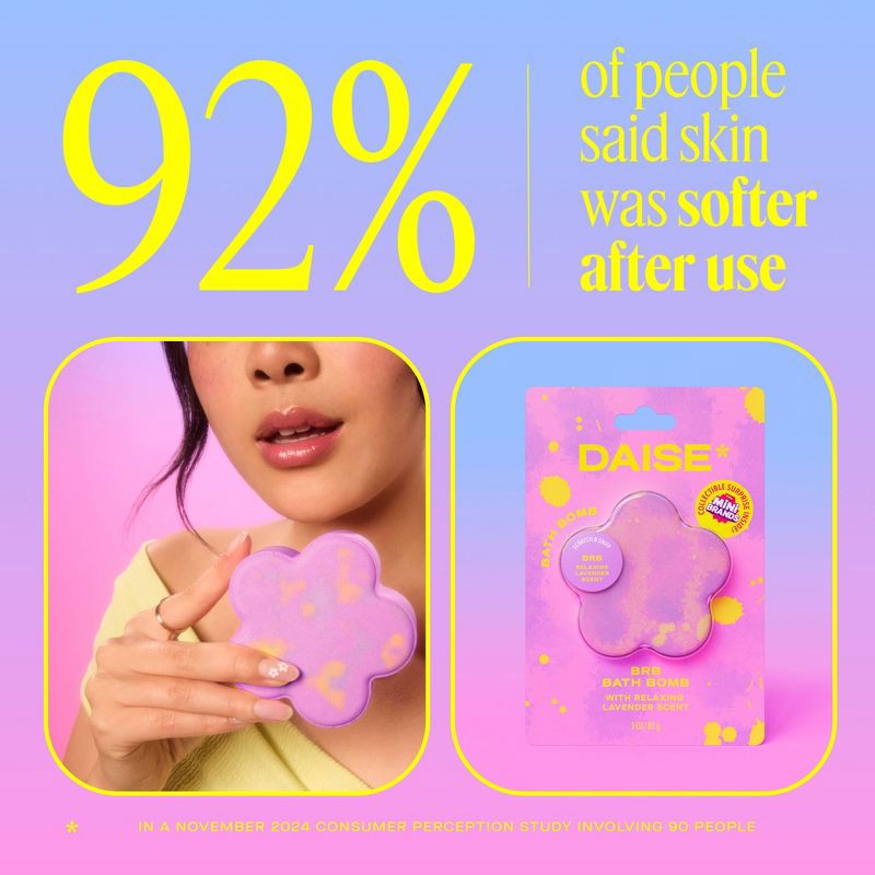 slide 5 of 8, DAISE BRB Bath Bomb - Lavender - 3oz, 3 oz
