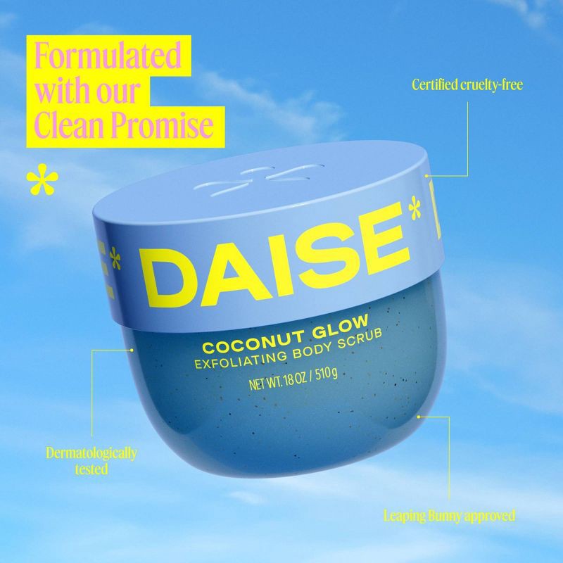 slide 4 of 10, DAISE Coconut Exfoliating Body Scrub - 18oz, 18 oz