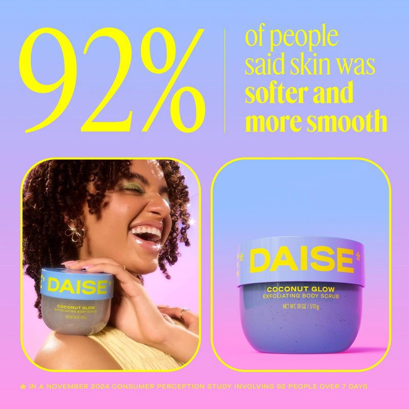 slide 6 of 10, DAISE Coconut Exfoliating Body Scrub - 18oz, 18 oz