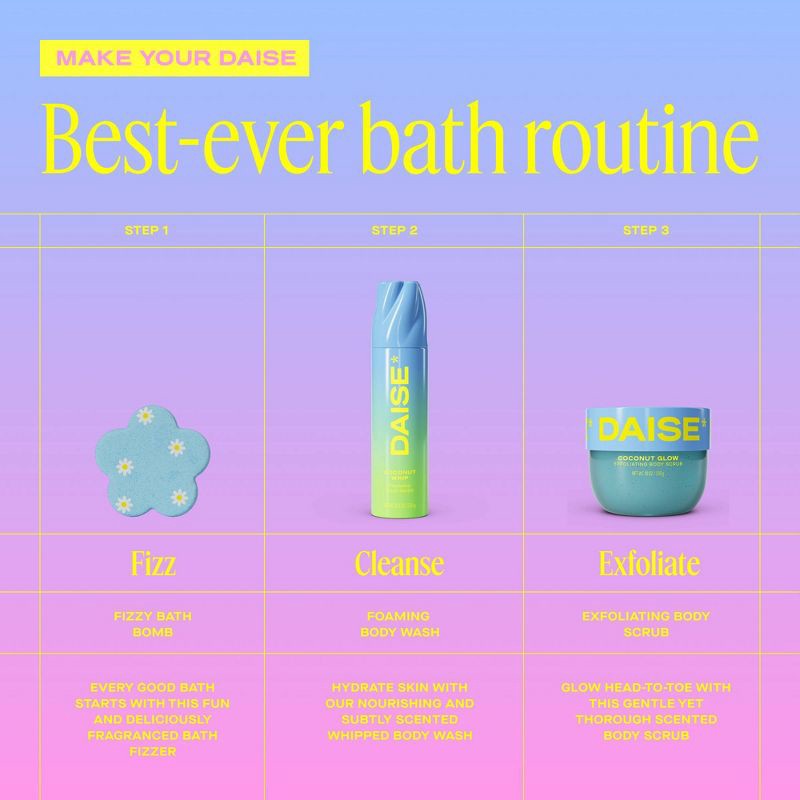 slide 7 of 8, DAISE Love Me Bath Bomb - Flower Power - 3oz, 3 oz