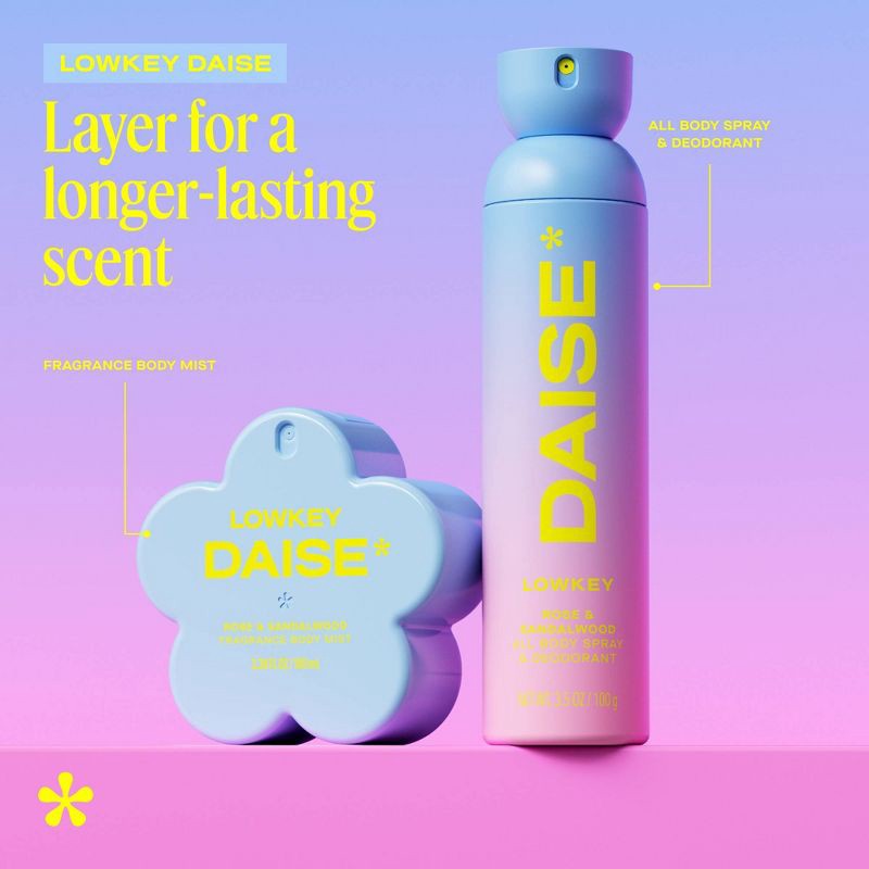 slide 6 of 10, DAISE Fragrance Women's Body Mist - Lowkey - 3.38 fl oz, 3.38 fl oz