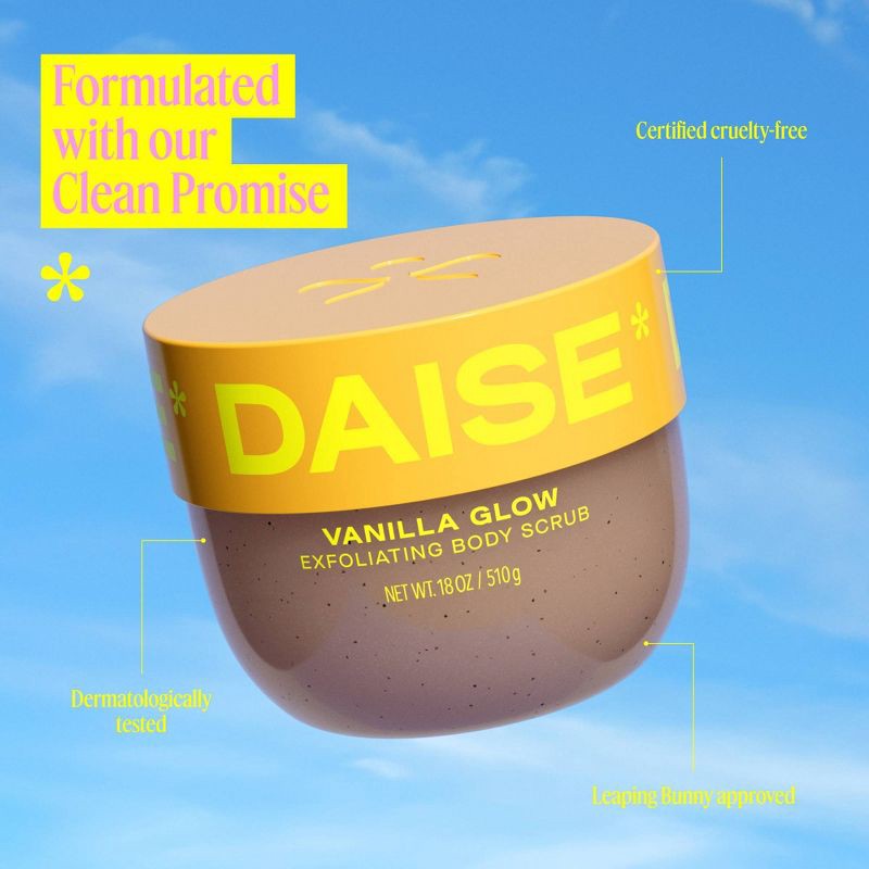 slide 4 of 10, DAISE Vanilla Exfoliating Body Scrub - 18oz, 18 oz