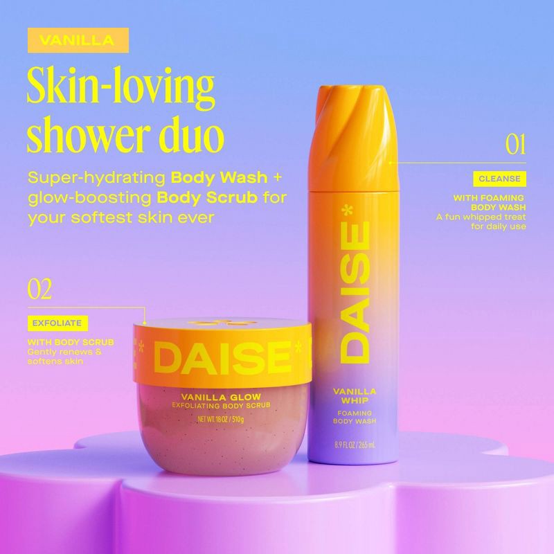 slide 6 of 10, DAISE Vanilla Exfoliating Body Scrub - 18oz, 18 oz