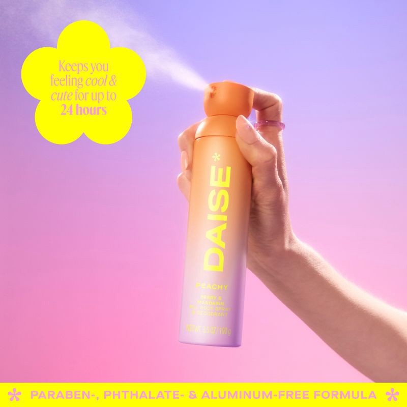 slide 4 of 10, DAISE Peachy Full Body Deodorant Spray - 3.5oz, 3.5 oz