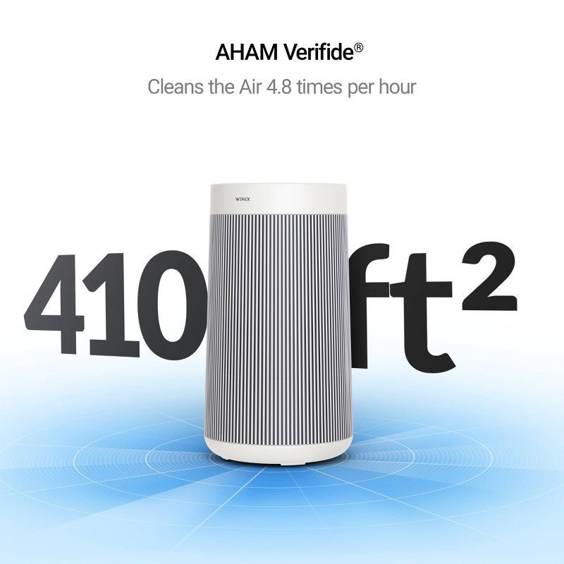 slide 4 of 10, WINIX T810 Air Purifier for Home Extra Large Room up to1968 sq ft with Smart Wi-Fi Air Quality Monitor True HEPA Carbon Filter, 1968 sq ft