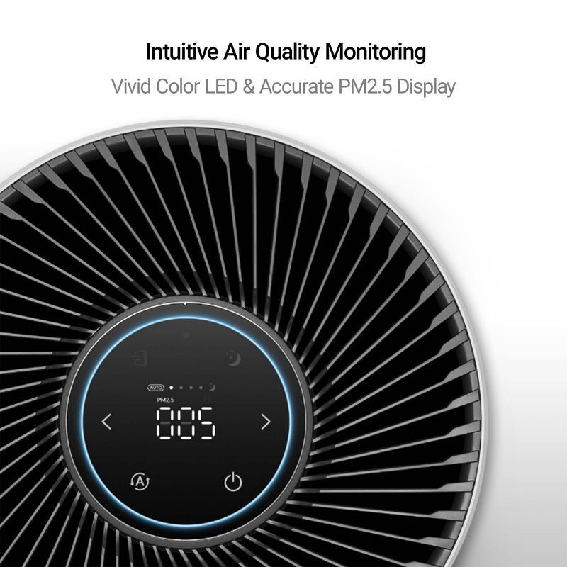 slide 5 of 10, WINIX T810 Air Purifier for Home Extra Large Room up to1968 sq ft with Smart Wi-Fi Air Quality Monitor True HEPA Carbon Filter, 1968 sq ft