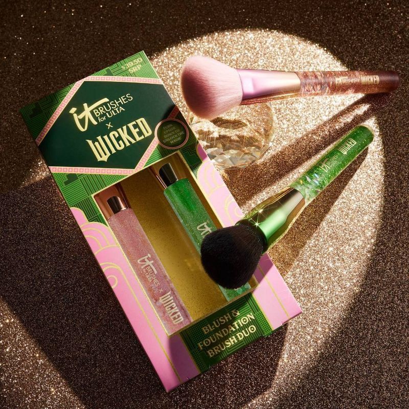 slide 2 of 8, IT Cosmetics IT Brushes For Ulta x Wicked Blush & Foundation Brush Duo - 2pc - Ulta Beauty, 2 ct