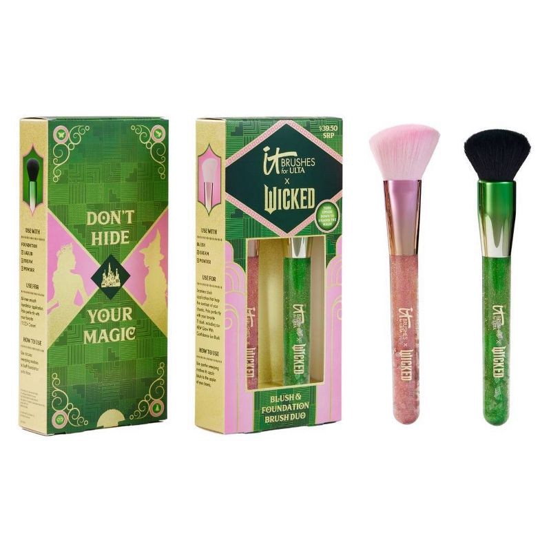 slide 1 of 8, IT Cosmetics IT Brushes For Ulta x Wicked Blush & Foundation Brush Duo - 2pc - Ulta Beauty, 2 ct