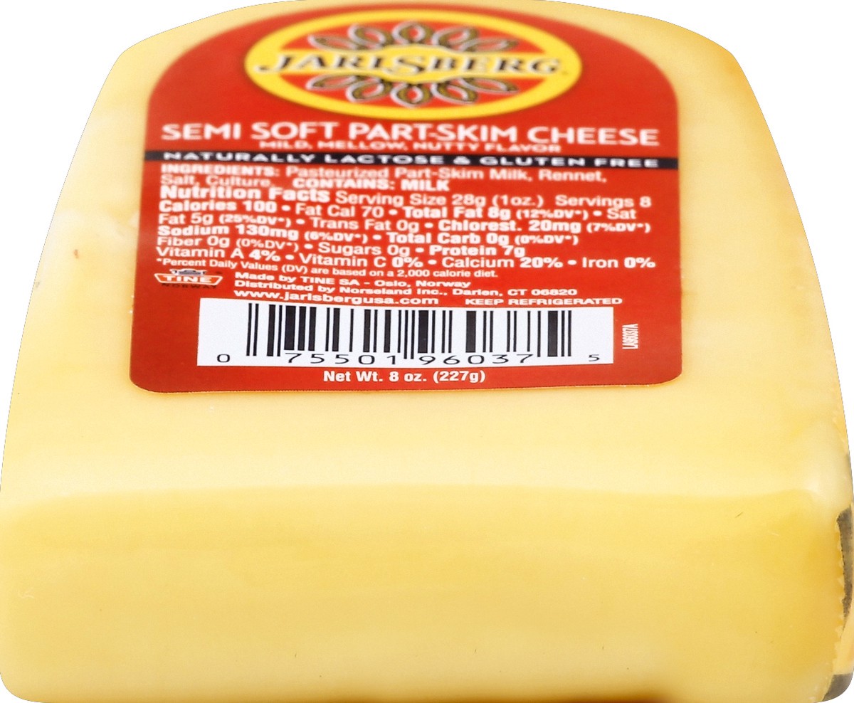 slide 2 of 5, Jarlsberg Semi Soft Part-Skim Cheese, 8 oz