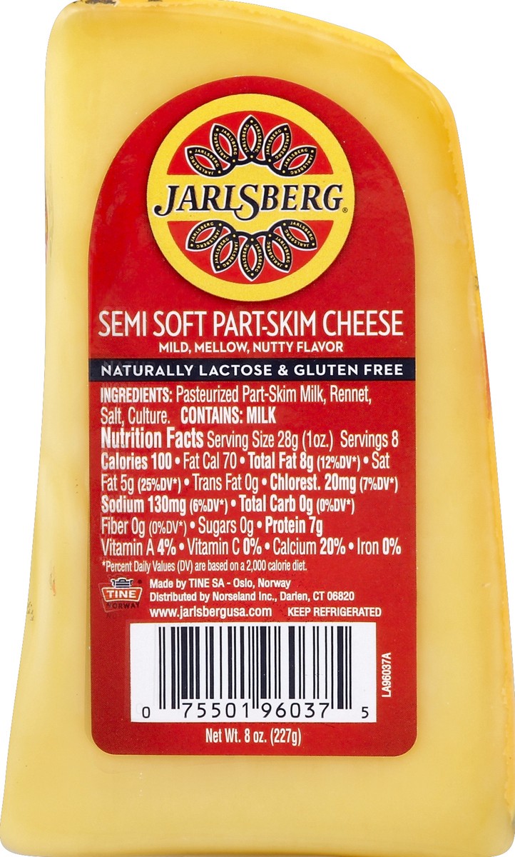 slide 4 of 5, Jarlsberg Semi Soft Part-Skim Cheese, 8 oz