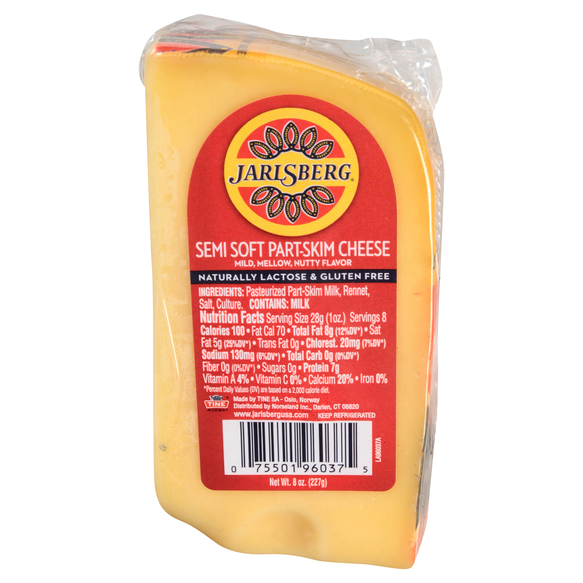 slide 1 of 5, Jarlsberg Semi Soft Part-Skim Cheese, 8 oz