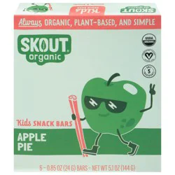 Skout Organic Real Food Bars For Kids, Apple Pie