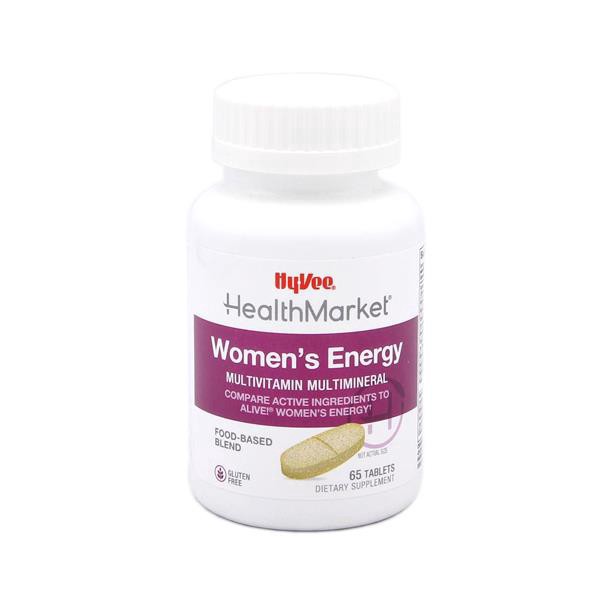 slide 1 of 1, Hy-Vee Healthmarket Women's Energy Multivitam Multimineral Tablets, 65 ct