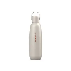 SodaStream 23.7 fl oz Fizz & Go Easy Mix Insulated Stainless Steel Bottle Sand