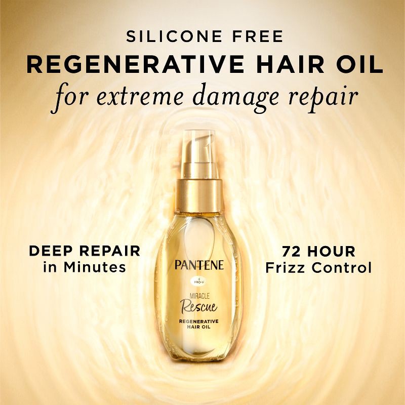 slide 3 of 9, Pantene Miracle Rescue Regenerative Hair Oil - 2.0 fl oz, 2 fl oz
