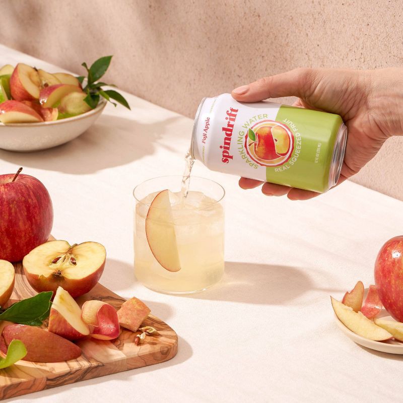 slide 5 of 6, Spindrift Fuji Apple Sparkling Water - 8pk/12 fl oz Cans, 8 ct; 12 fl oz
