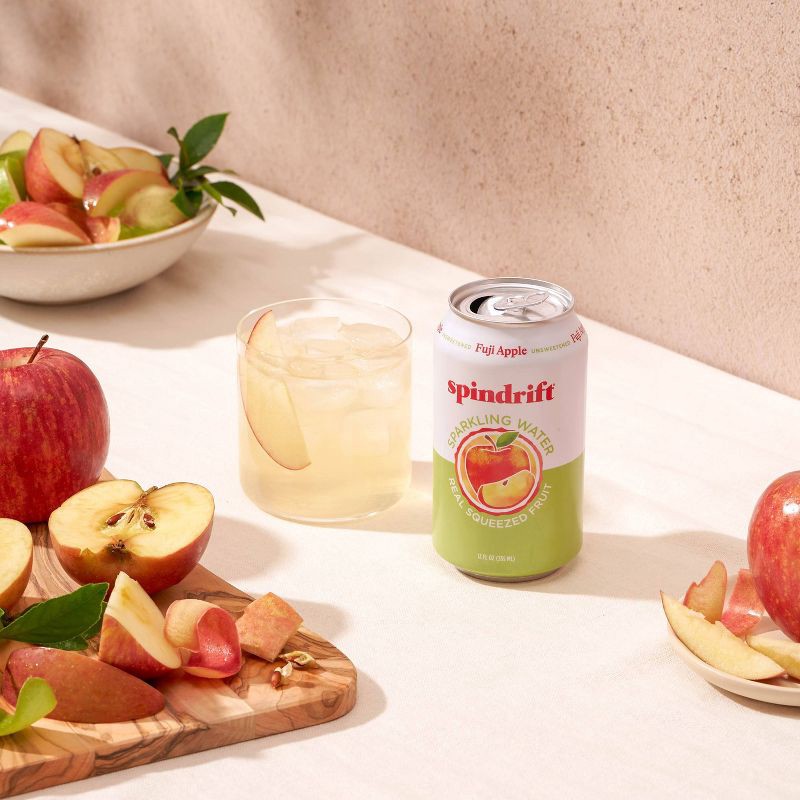 slide 6 of 6, Spindrift Fuji Apple Sparkling Water - 8pk/12 fl oz Cans, 8 ct; 12 fl oz