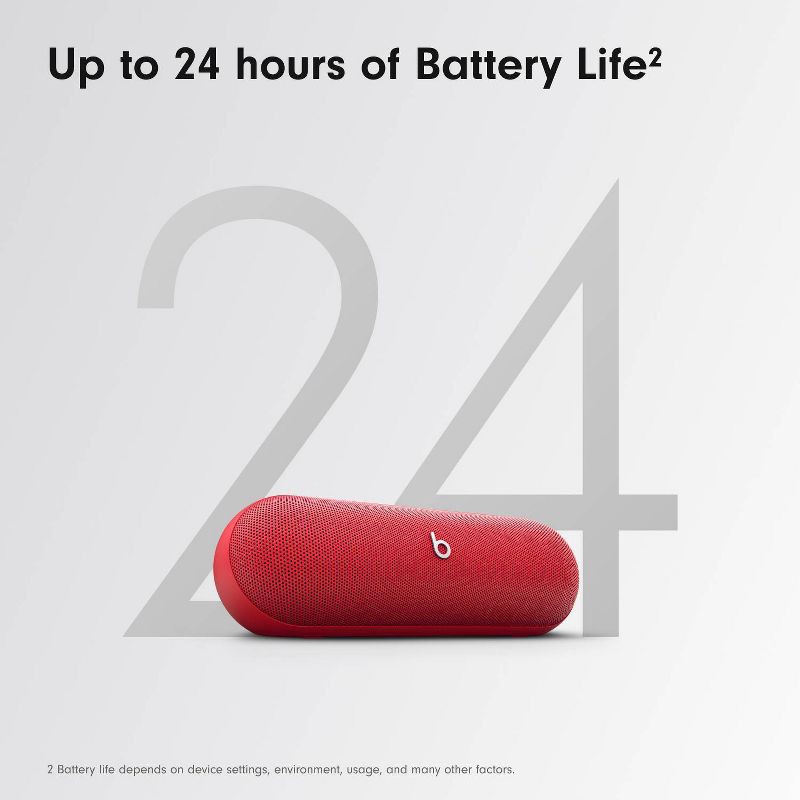 slide 3 of 22, Beats Pill Wireless Bluetooth Speaker - Statement Red, 1 ct