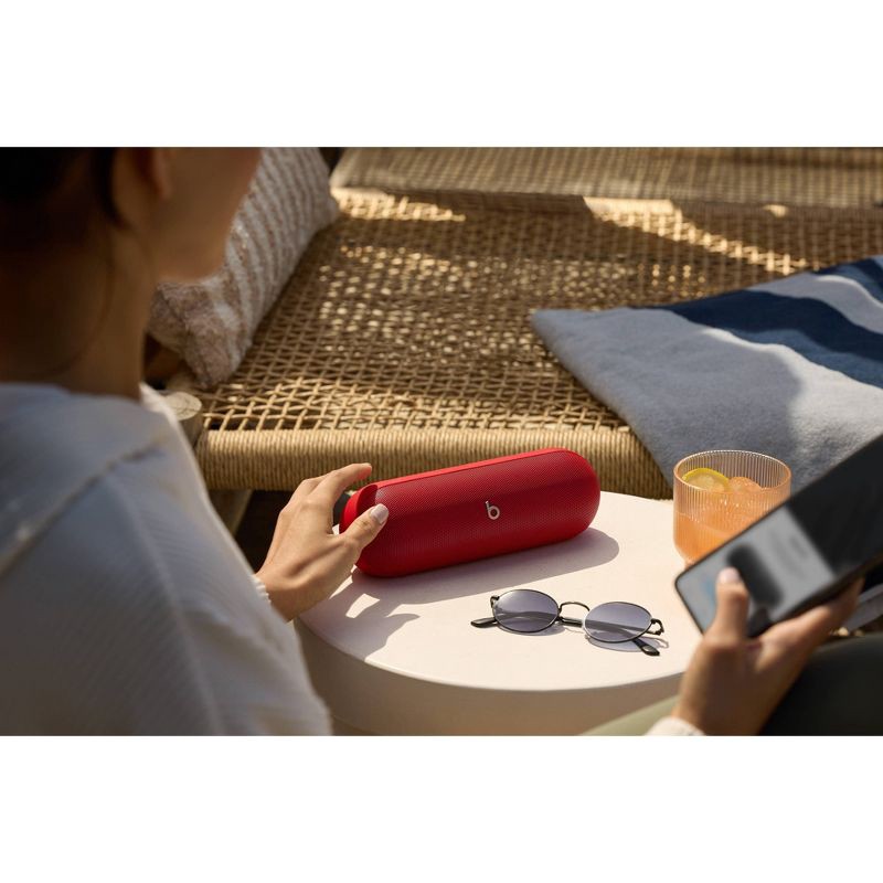 slide 14 of 22, Beats Pill Wireless Bluetooth Speaker - Statement Red, 1 ct