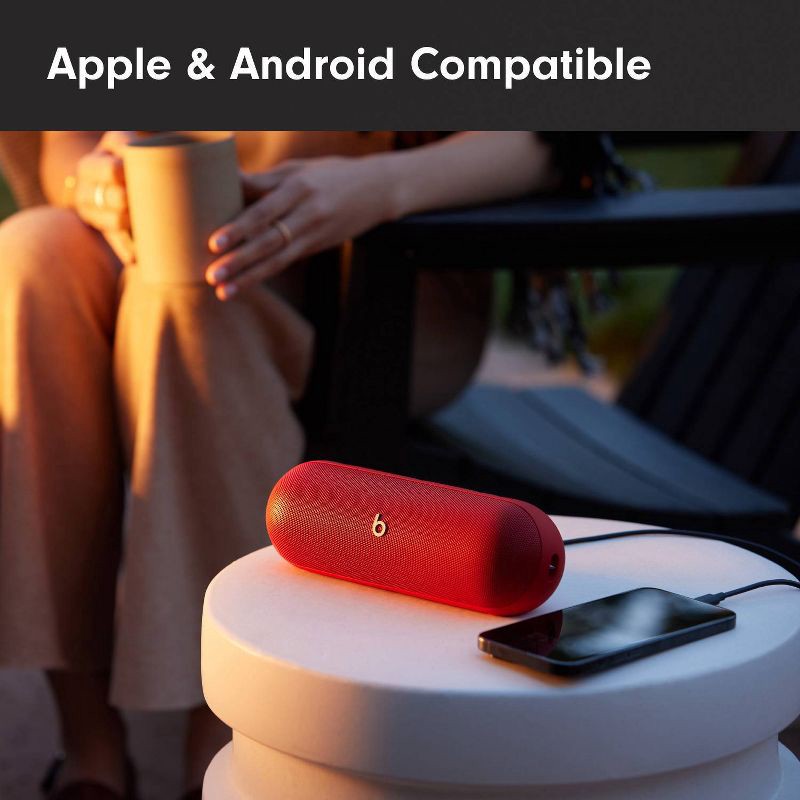 slide 6 of 22, Beats Pill Wireless Bluetooth Speaker - Statement Red, 1 ct