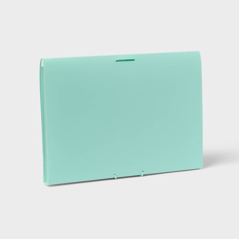 slide 4 of 4, 7 Pocket Expanding File Folder Letter Size Teal - up&up™, 1 ct