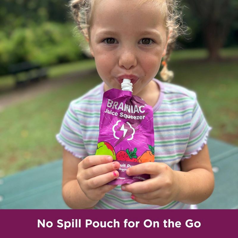 slide 9 of 12, Brainiac Kids Brainiac Fruit Punch Juice Squeezer - 4pk/5 fl oz Pouches, 4 ct, 5 fl oz