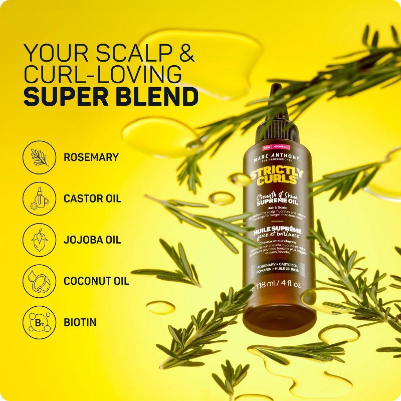 slide 5 of 6, Marc Anthony Strictly Curls Hair & Scalp Strengthening Hair Oil - 4 fl oz, 4 fl oz