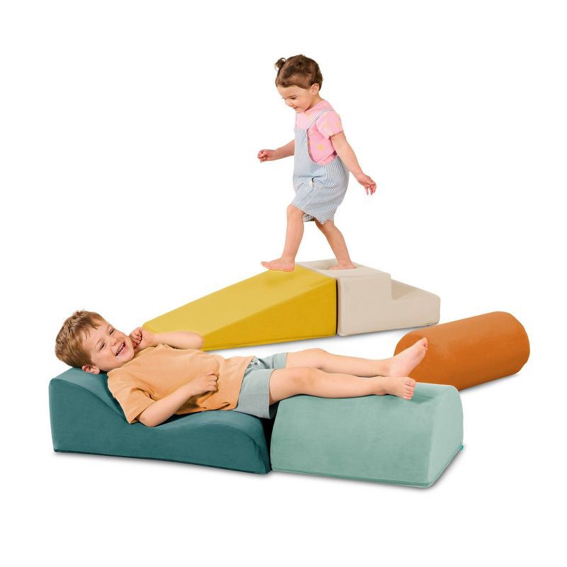 slide 1 of 13, B. toys Foam Building Shapes for Indoor Play Soft Play Equipment - 5pc, 5 ct
