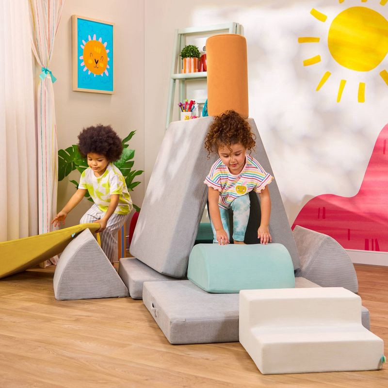 slide 8 of 12, B. toys Foam Building Shapes for Indoor Play Soft Play Equipment - 5pc, 5 ct