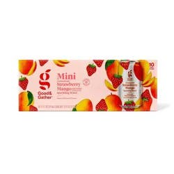 Strawberry Mango Sparkling Water - 10pk/7.5 fl oz Cans Good & Gather™