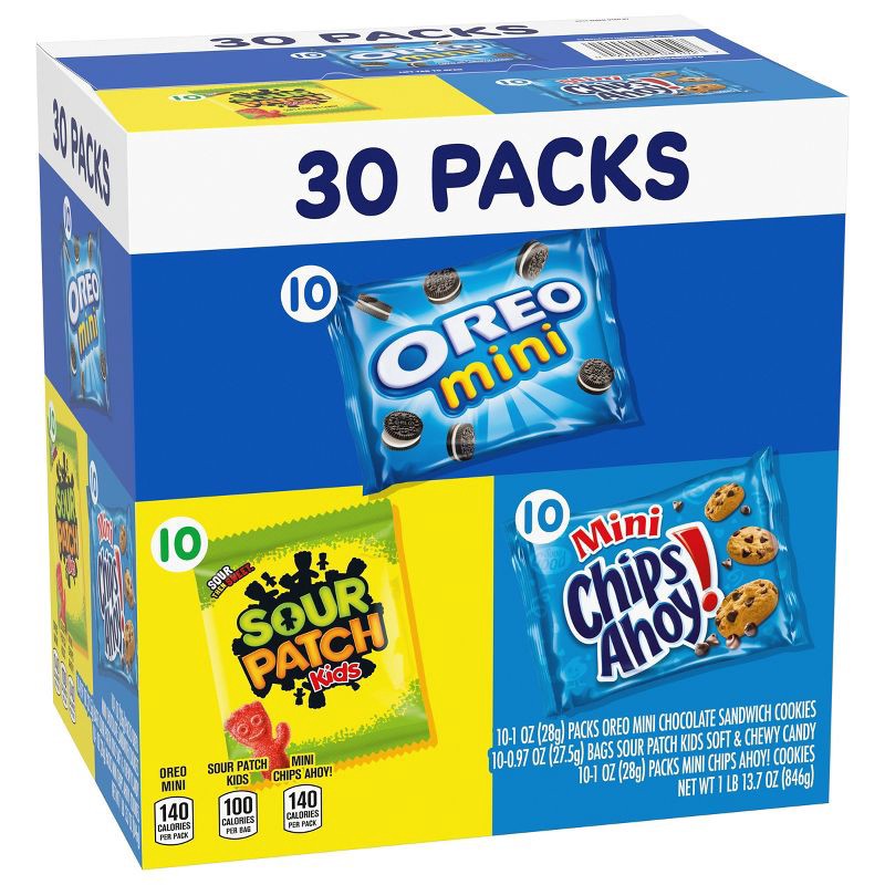slide 7 of 13, NABISCO Cookies & Candy Variety Pack - 29.7oz/30ct, 29.7 oz, 30 ct