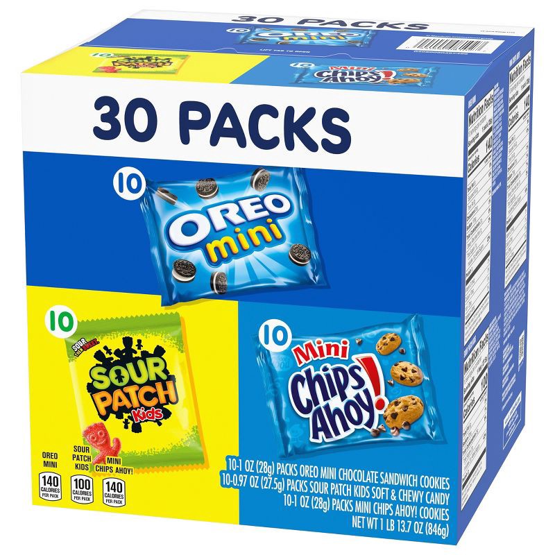 slide 9 of 13, NABISCO Cookies & Candy Variety Pack - 29.7oz/30ct, 29.7 oz, 30 ct
