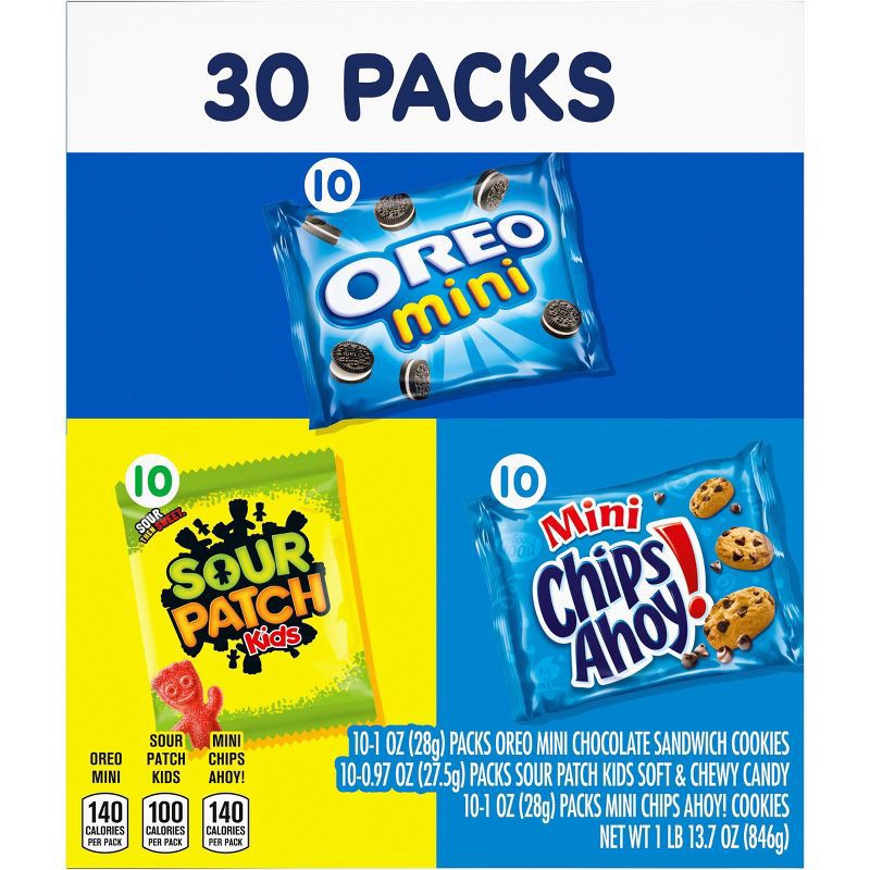 slide 10 of 13, NABISCO Cookies & Candy Variety Pack - 29.7oz/30ct, 29.7 oz, 30 ct