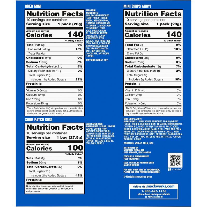 slide 11 of 13, NABISCO Cookies & Candy Variety Pack - 29.7oz/30ct, 29.7 oz, 30 ct